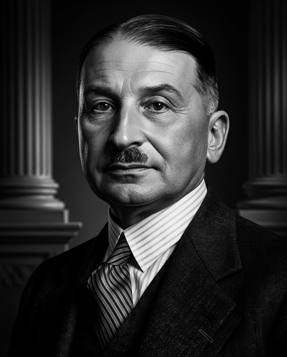 Portret van Ludwig von Mises